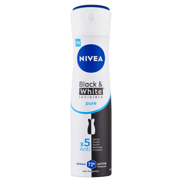Nivea Deo 150ml B&W Invisible Pure