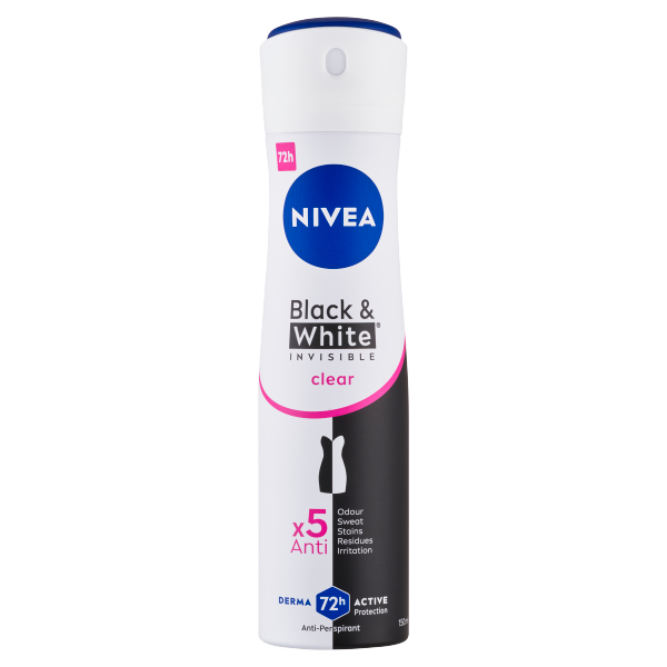 Nivea Deo 150ml B&W Invisible Clear