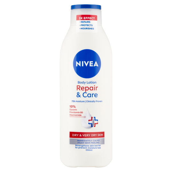 Nivea testápoló 250ml Repair&Care Reg.