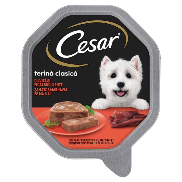 CESAR alutálca marha-máj 150g
