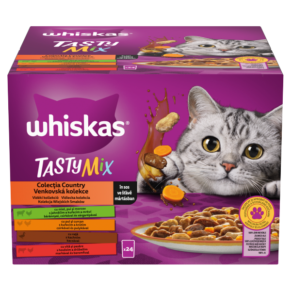 WHISKAS alutasak Tasty Mix Cou2*24x85g