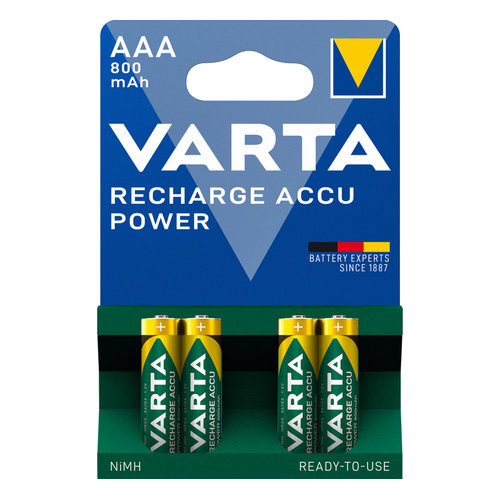 VARTA akku Power AAA mikro 800mAh