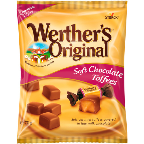 Werther's Original Chocolate Toffee 70g /18/