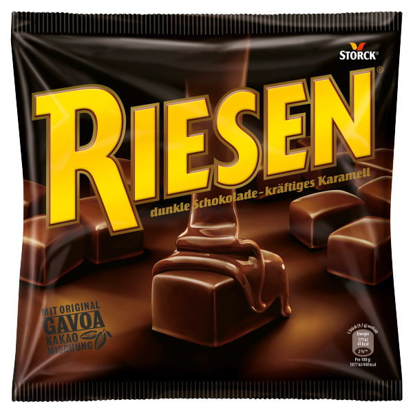 Riesen kakaós karamella étcsokival 231g