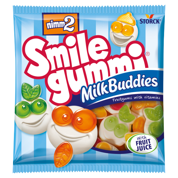 Nimm2 smilegummi Milk Budd.90g/24/-új