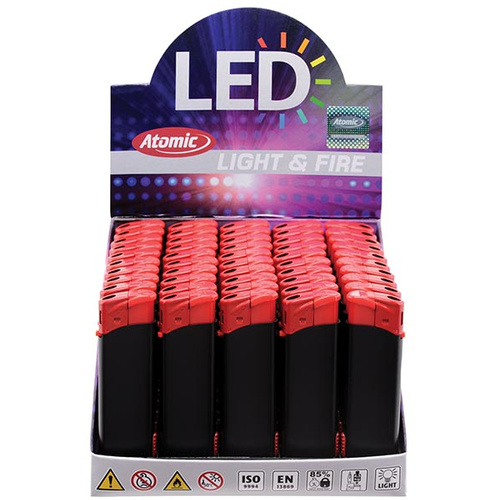 TAE Elekt. LED Öngy. Atomic Piros-Fekete