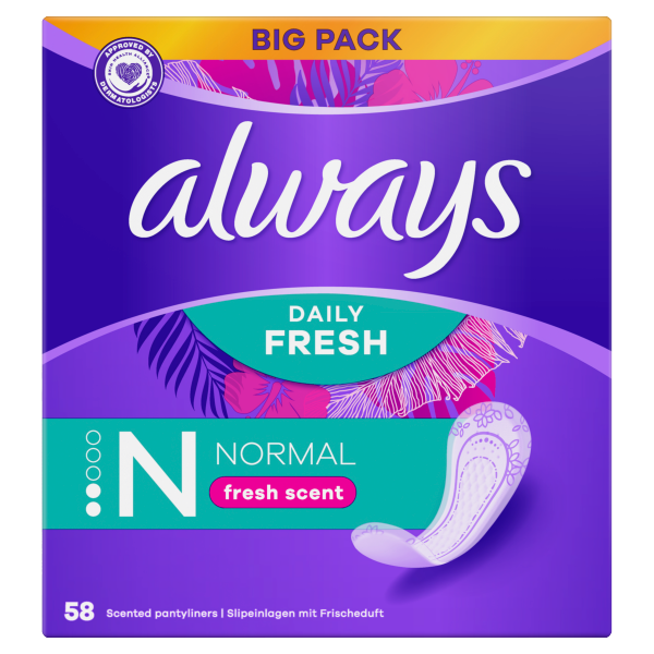 Always tisztasági betét Normal Fresh 58db