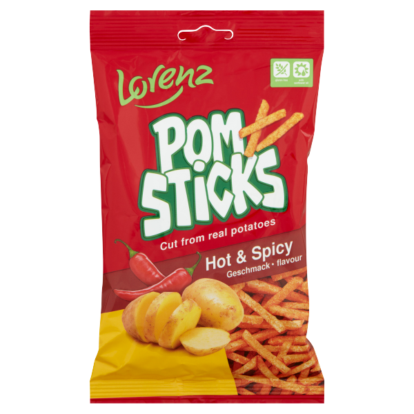 Pomsticks Hot & Spice chips 85g
