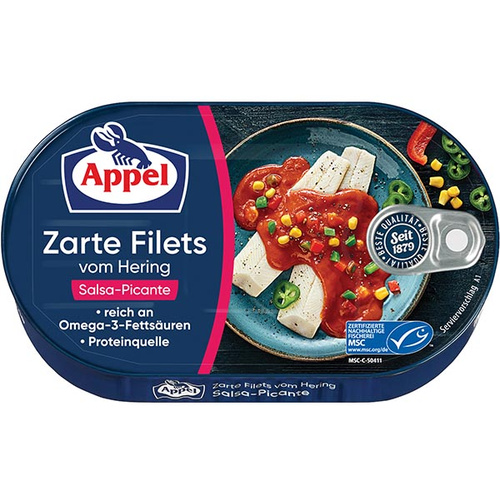 Appel Hering Filé csipős salsa szósz.200g