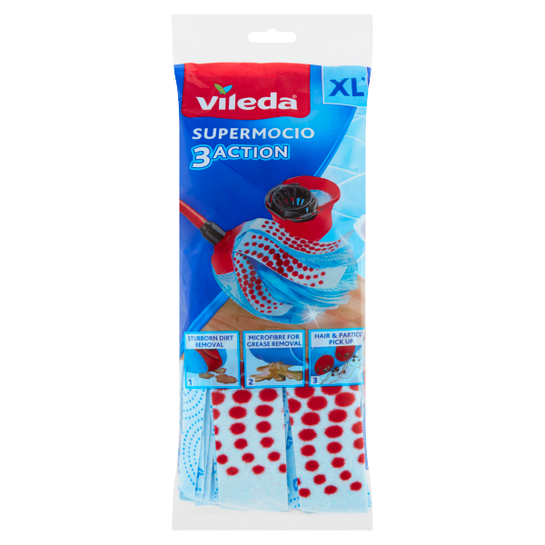 Vileda Gyorsfelmosó 3Action Velour UT (kék)