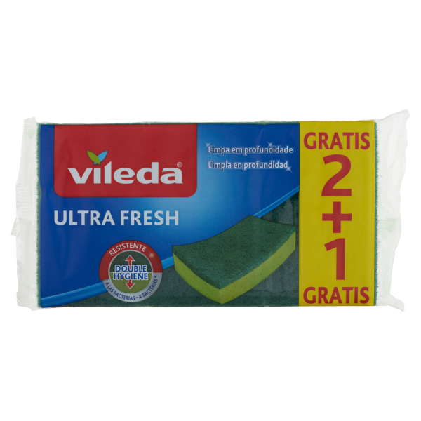 Vileda Ultra Fresh súrolószivacs 2+1