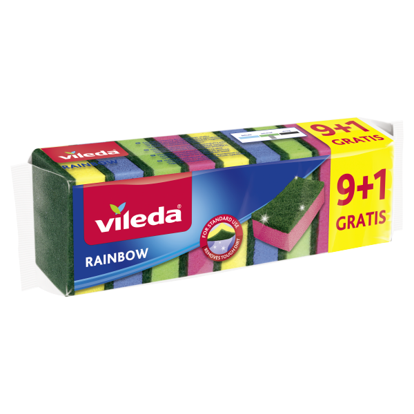 Vileda Rainbow mosogatószivacs 9+1db