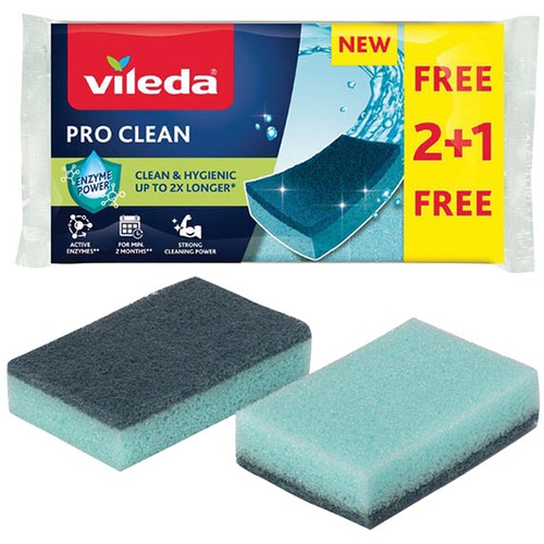 Vileda Pro Clean mosogatószivacs 2+1