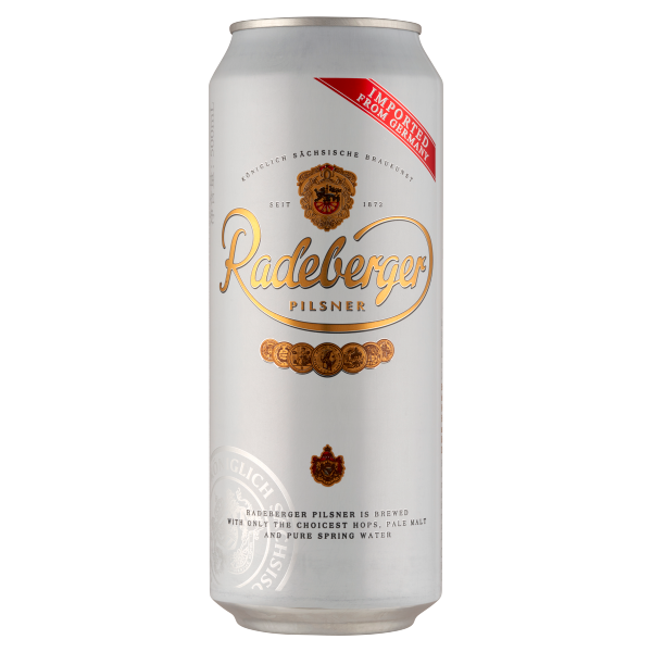 Radeberger PIlsner 0.5 L dobozos DRS