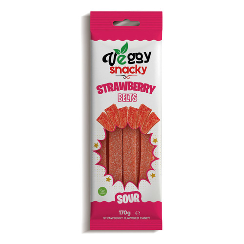 Veggy Snacky Strawberry Belts 170g