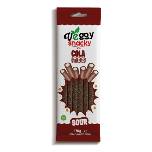 Veggy Snacky Cola Sour Sticks 170g