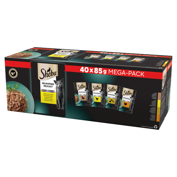 SHEBA alutas 40-pack szárnyas 40*85g
