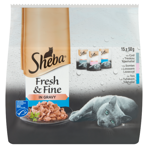 SHEBA Mini halas válogatás 15*50g
