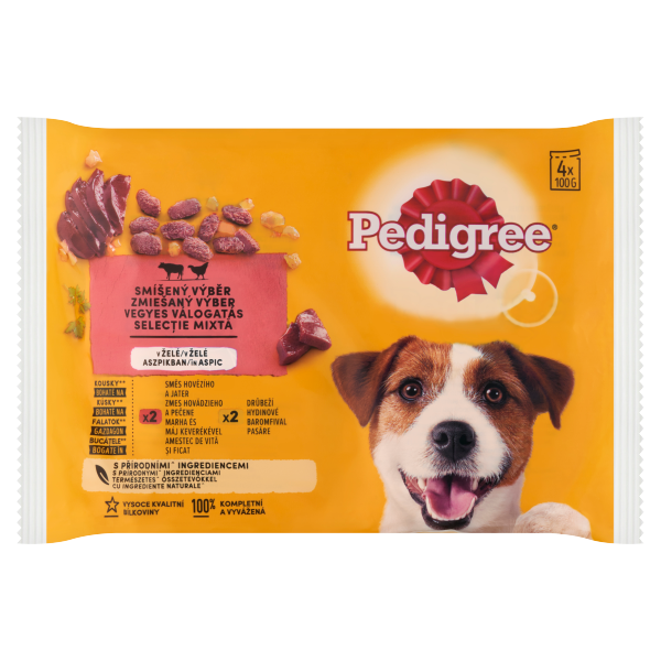 PEDIGREE alu 4-pack mrh&baromfi 4*100g