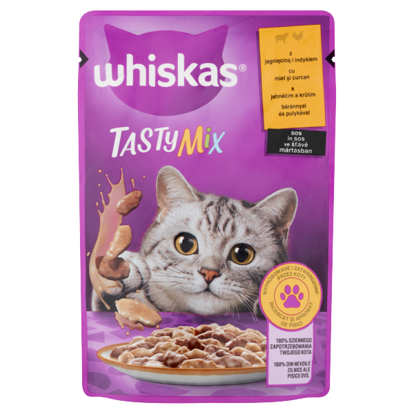 WHISKAS alutas 85g krémes bárány/28/