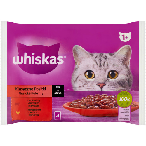 Whiskas alutas 4-pack húsos-zöldsé  4*85g