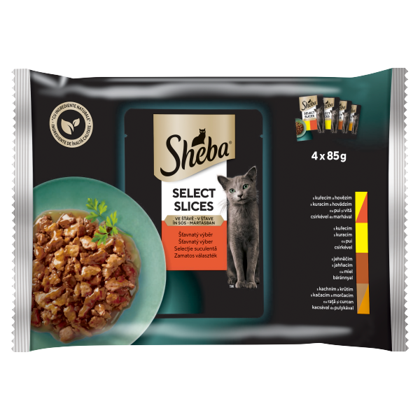 SHEBA alut Húsos 4-pack 13*4x85g