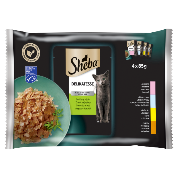 SHEBA alutas 4-pack mix 4*85g