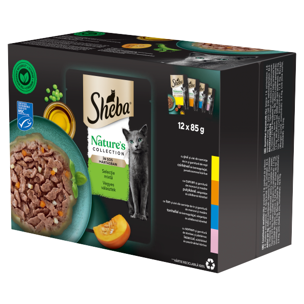 SHEBA alut Nat Mix  4*12x85g