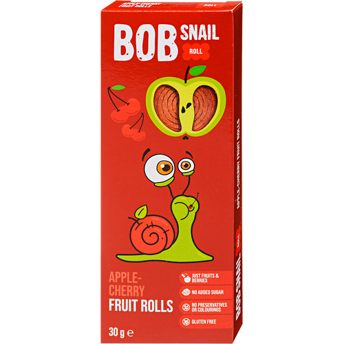 Bob-Snail alma-meggy gyümölcsteker 30g