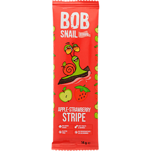 Bob-Snail Gyümölcsszelet Alma-eper 14g