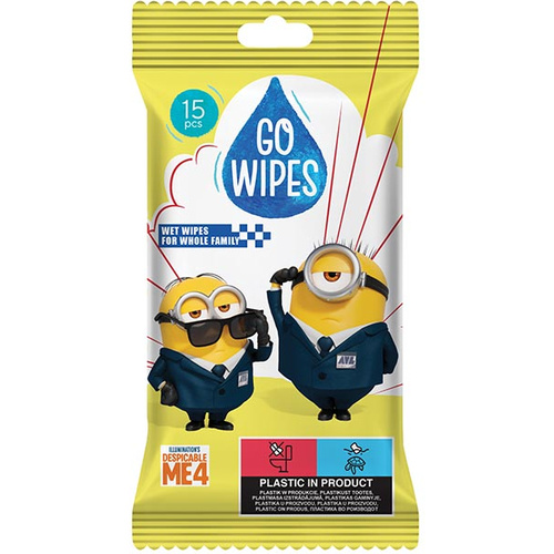 GoWipes Nedv.tk. Antibac. 15db Minions