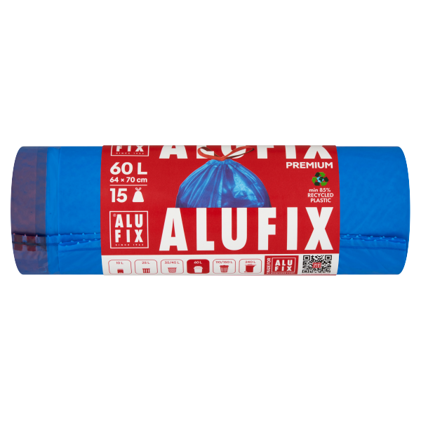 Alufix Szemeteszsák Zárószalag.60l/15db