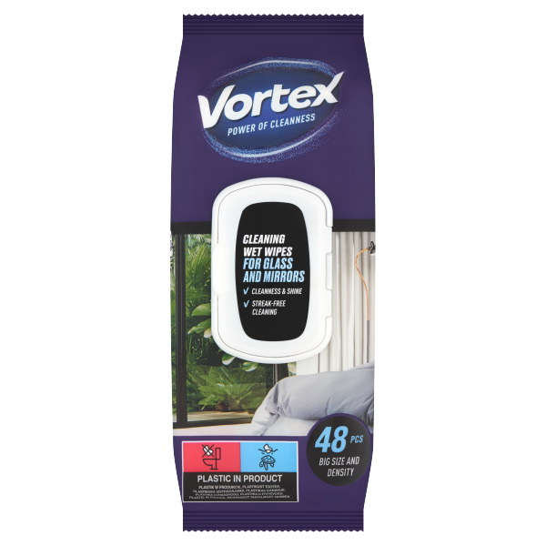 Vortex Háztar. Nedv.T.kendő üveg&t 48db
