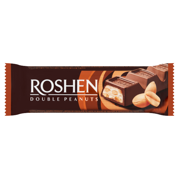 Roshen tejcsok szelet dupla mogyorós 29g