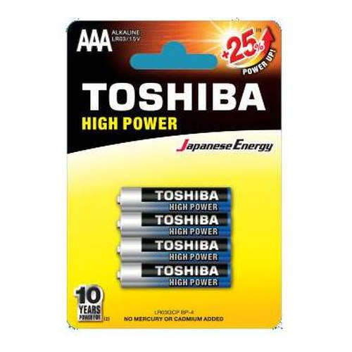 Toshiba alkáli elem LR3 BP4 AAA/4db