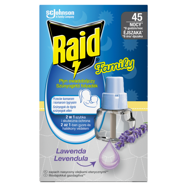 Raid elektr.párologtató utt. F.Levend. 45 éj