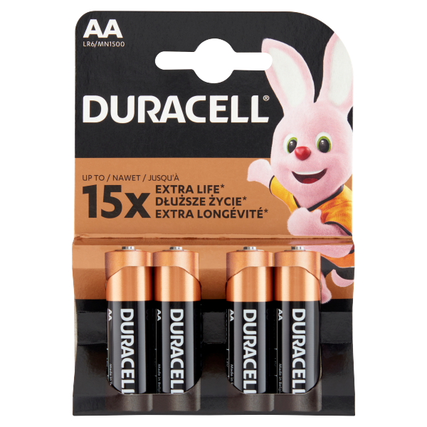Duracell elem 4db basic AA