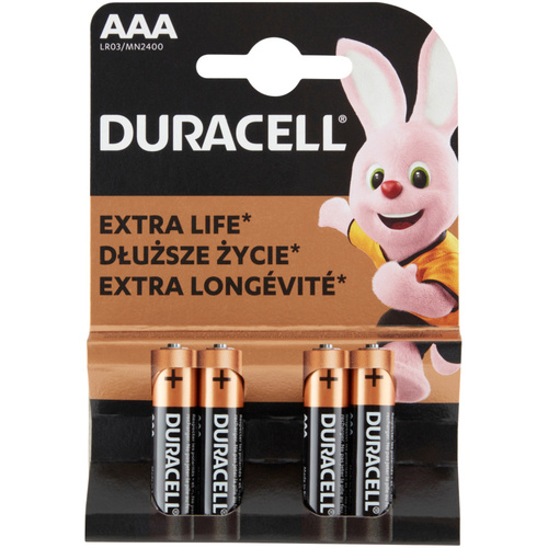 Duracell elem 4db basic AAA