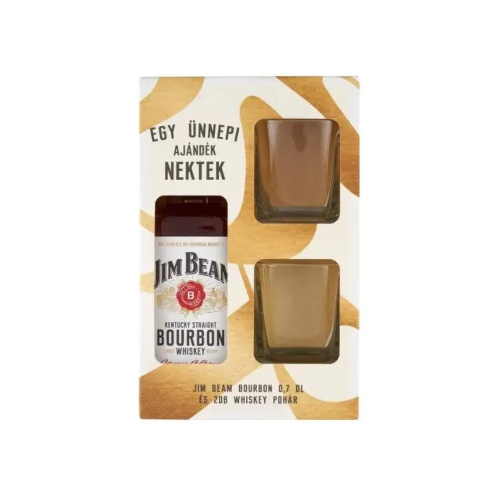 Jim Beam + 2 Pohár DD 0.7