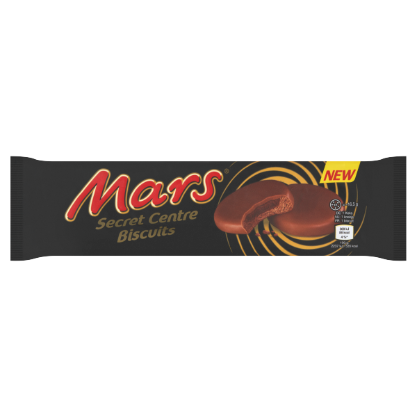 Mars keksz karamellkrémes töltettel 132g