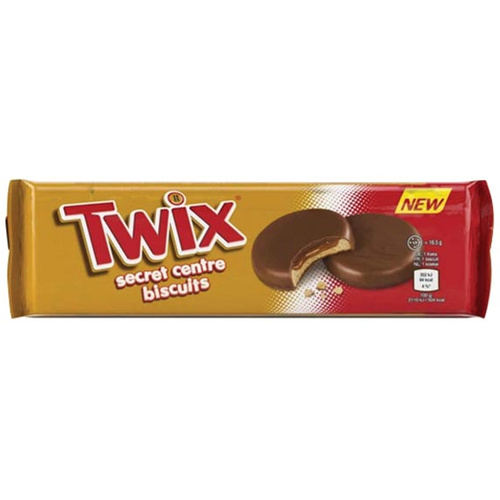Twix keksz karamellkrémes töltettel 132g