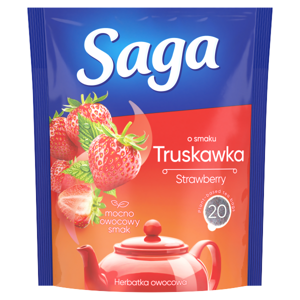 SAGA gyüm.tea 20 filt. Eper 34g