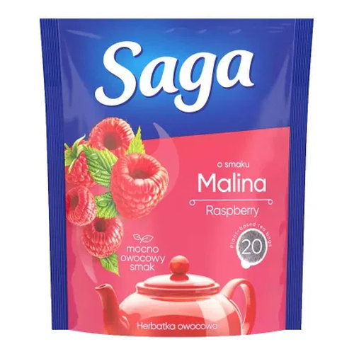 Saga málna tea 20 filt. 34 g cs/20
