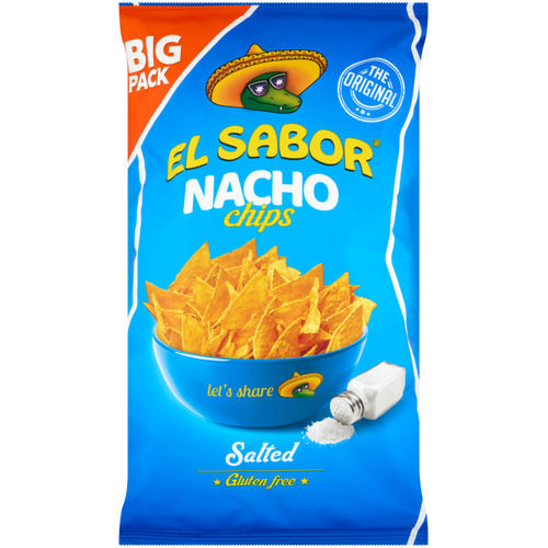 EL SABOR Nacho chips sós 180g