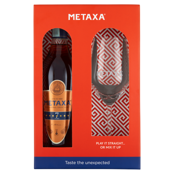 Metaxa 7* 0.7 L + 1 pohár PDD
