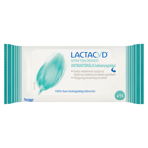 Lactacyd intim törlőkendő antibakteriális 15 db