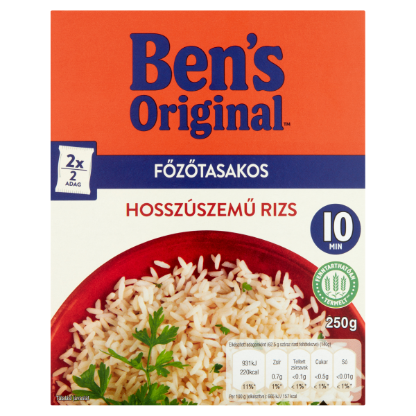 UNCLE BENS 10 PERCES RIZS FŐZŐTAS. 250G