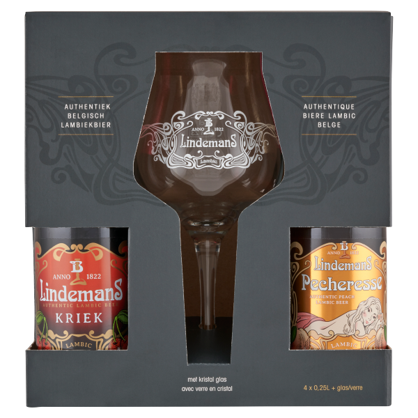 Lindemans Sör Válogatás 4 x 0.25 L + pohár PACK DRS