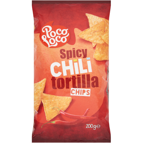 Poco Loco Tortilla Chips Chili 200g