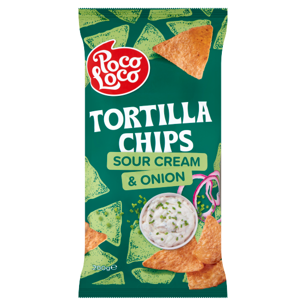 Poco Loco Tortilla Chips Hagy-Tejf.200g